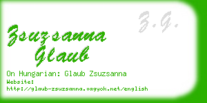 zsuzsanna glaub business card